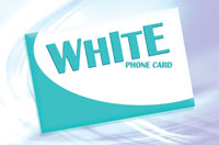 White Phone Card